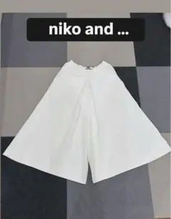 【 niko and… 】ニコアンド ホワイトパンツ ガウチョ スカーチョ