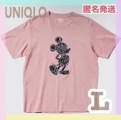L ミッキー UNIQLO グラフィック Tシャツ UT 半袖 レディース