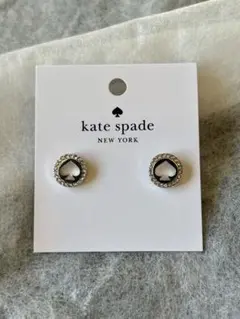 kate spade ハート型ピアス シルバー
