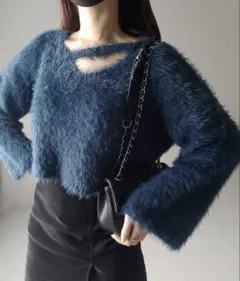 me+em select / ショートシャギーニットのサムネイル