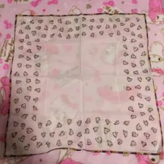 お値下げ レトロ YURIE NITANI たくさんのハートがかわいい ハンカチのサムネイル