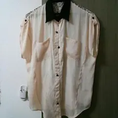 バイカラー シャツ