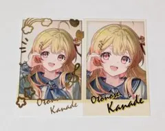 ホロライブ　ReGLOSS　音乃瀬奏　チェキ風カード　箔押し