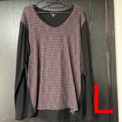 vネック 長袖カットソー