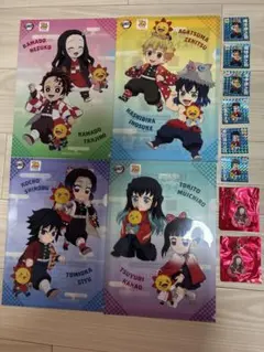 コジマ×鬼滅の刃 クリアファイル＆ステッカー＆アクリルキーホールダーセット