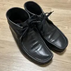 clarks 黒レザーwallabee