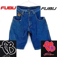 FUBU フブ デニム ショーツ ハーフパンツ オーバーサイズ ビンテージ 夏のサムネイル