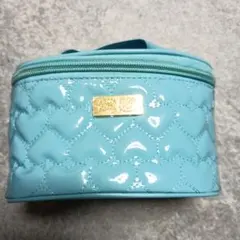 ハローキティ ミニポーチ 水色 ハート模様