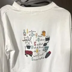 しまむら　ロゴスデイズ　バックプリント　tシャツ