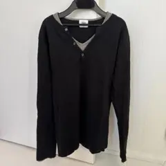TAKEO KIKUCHI フェイクレイヤード 長袖カットソー 黒のサムネイル