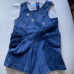 ネイビー ジャンバースカート