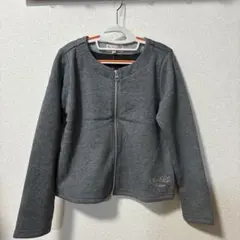 グレー裏シャギージャケット 130cm マザウェイズ