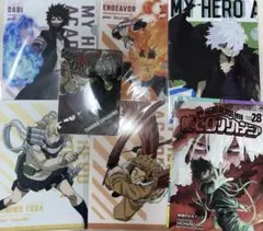 僕のヒーローアカデミア　ヒロアカ　ミニクリアファイル　荼毘　死柄木　ホークス　他