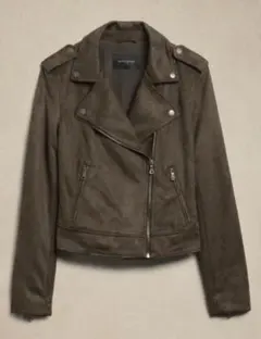 BANANA REPUBLIC フェイクスエードライダースジャケット L