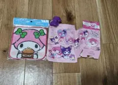 マイメロディ　クロミ　はんかち　巾着