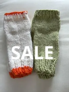 SALE 手編み 暖か 足首アンクルウォーマー