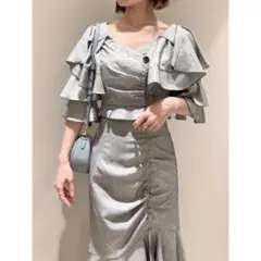 snidel セットアップ マーメイドスカート クロップドブラウス