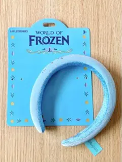 ディズニー　カチューシャ　海外　アナ雪　ヘアアクセサリー　水色　青　ブルー