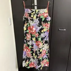 花柄　ワンピース　ボタニカル　コットン　日本製