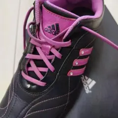 adidas Natalie ゴルフシューズ ブラック ピンク