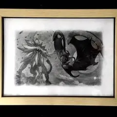 【鉛筆画】ポケモン サンムーン ソルガレオ&ルナアーラ