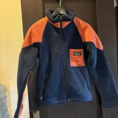 Manastash フリースジャケット ネイビーオレンジ