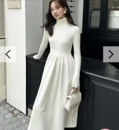 【BIRTHDAY BASH】タートルネックニットワンピース