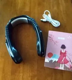 クーリング　ネック　ファン　首掛け扇　黒　【美品】