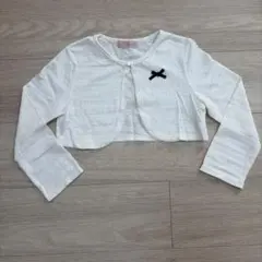 Lili Lundi ホワイト クロップドカーディガン