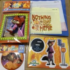 ズートピア2 Happyくじ　ニック 4点セット