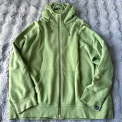 LOOPWHEELER グリーン フルジップパーカー Lサイズ ダブルジップ 緑