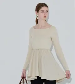 coca 新作 ペプラムトップス