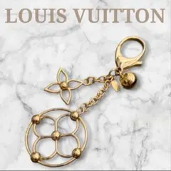 LOUIS VUITTON ブルーミー バッグチャーム キーホルダー ゴールド