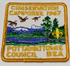 67年 ボーイスカウト ビンテージ ワッペン インディアナ州 60s 希少支部