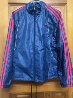 adidas CLIMAPROOF ウィンドブレーカー ネイビー/ピンク