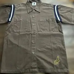 FUBU フープ半袖ワークシャツ ブラウンMサイズのサムネイル