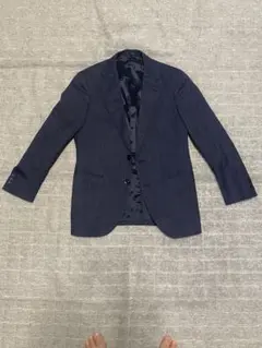 タカキュー テーラードジャケット SLIM FIT ウィンドウペン チェック 