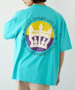 新作FOAM CROWN Tシャツ　ターコイズ　M 発泡　3960円のサムネイル