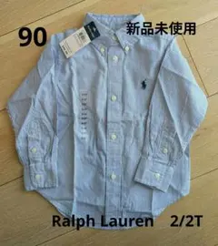 Ralph Lauren 長袖シャツ 2/2T　90　ストライプ　ラルフローレン