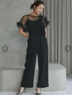 Lagunamoon ladyチュールドッキングコンビネゾン パンツドレス