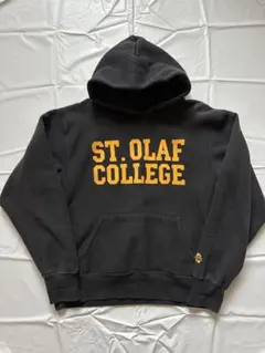 90's vintage ST. OLAF COLLEGE カレッジパーカー 黒