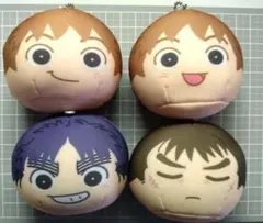 忍たま乱太郎おまんじゅうにぎにぎマスコット 不破雷蔵鉢屋三郎中在家長次七松小平太