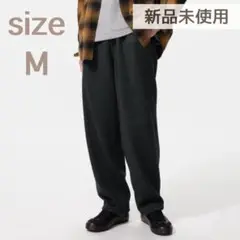 ニットフリースイージーアンクルパンツM ブラック