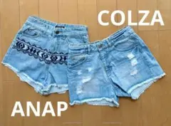ショートパンツ　2点セット ANAP　COLZA　エスニック　ダメージのサムネイル