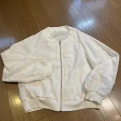 CECIL McBEE ホワイトボンバージャケット