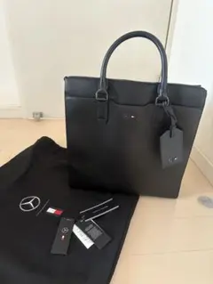 Mercedes-Benz＆トミーフィルフィガーブラック ビジネスバッグ【中古】