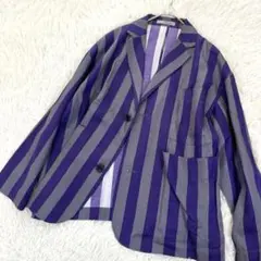 ハレ ×ロバートゲラー コラボ ストライプ ジャケット オーバーサイズ 洗える