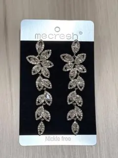 シルバー　ピアス　ウェディング　パーティ