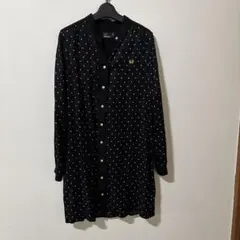 FRED PERRY ドット柄 長袖シャツ ブラックのサムネイル