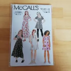 McCALL'S 8182 ワンピース 型紙 ティーン向け